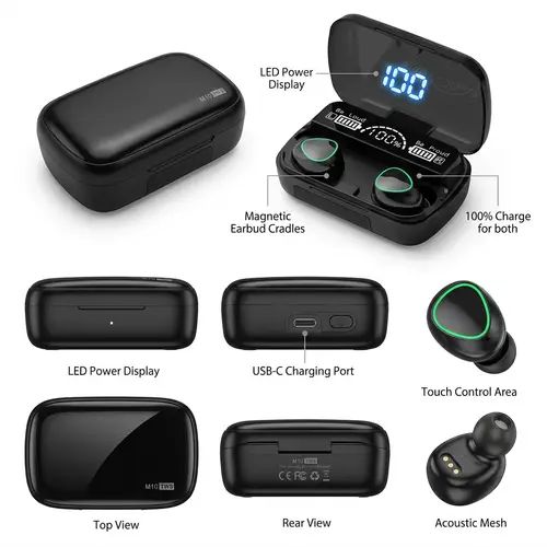 M10 TWS Wireless Earbuds