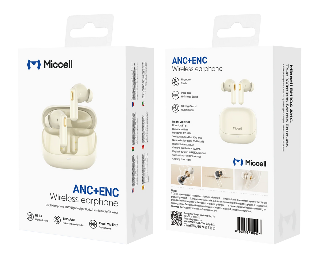 WIRELESS EARBUDS (ANC + ENC) VQ - BH104