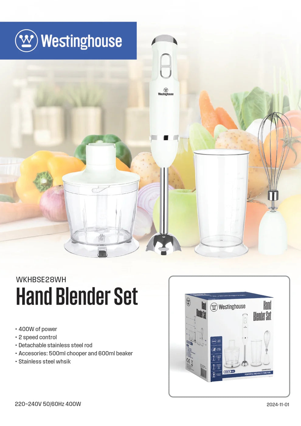 SIMPLE LIFE HAND BLENDER SET - WKHBSE28
