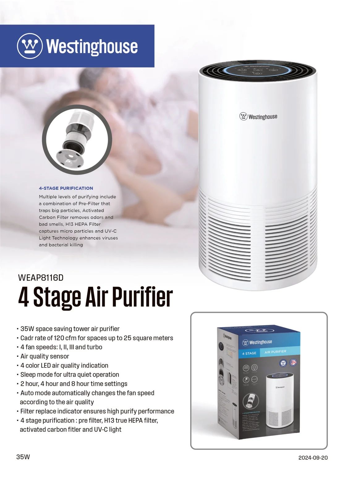 4 Stage Airpurifier - WEAP8116D