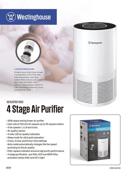 4 Stage Airpurifier - WEAP8116D